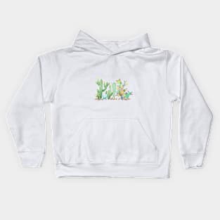 Bohemian Glam Cactus Kids Hoodie